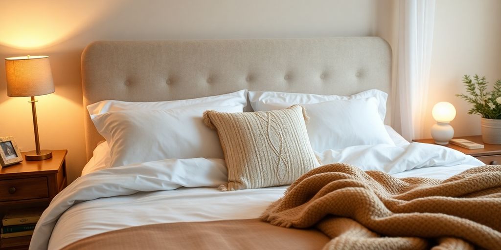 Cozy bedroom for a restful night's sleep.