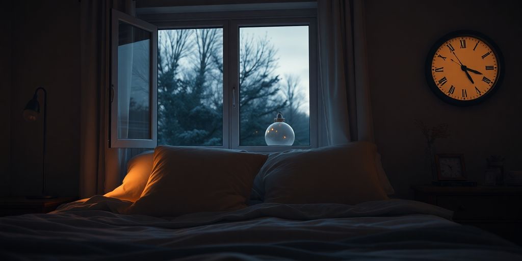 Cozy bedroom with soft pillows and calming ambiance.