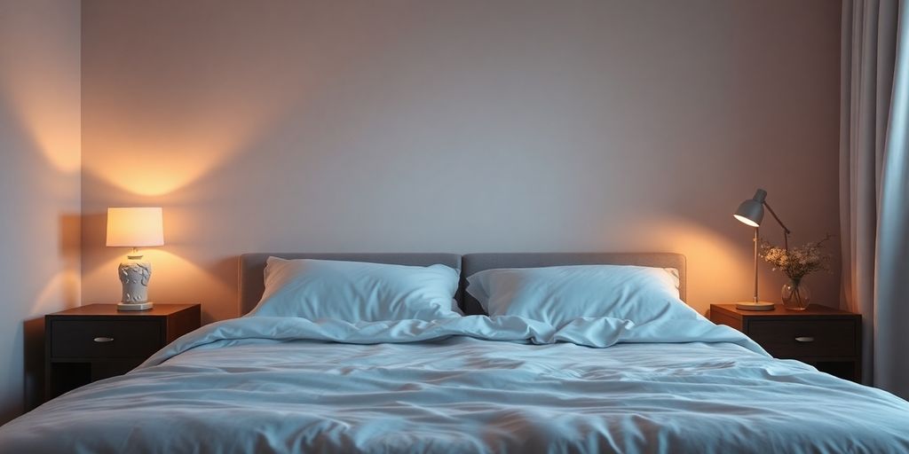 Tranquil bedroom setup for deep, restorative sleep.