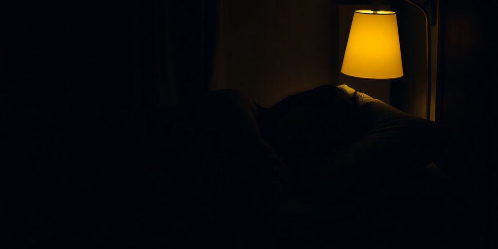 A person sleeping soundly in a cozy bed.